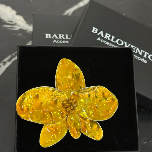 BROCHE FLOR AMARILLA